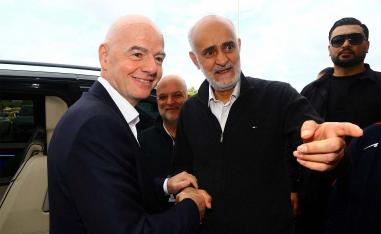 Infantino spoke directly to the Iranian players 