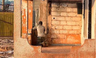 Gunfire could be heard early on Saturday near a military camp close to Bamako's airport 