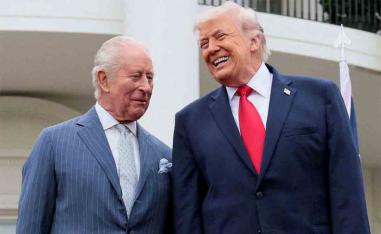 Charles made no direct mention of the Iran war in a speech to the Congress