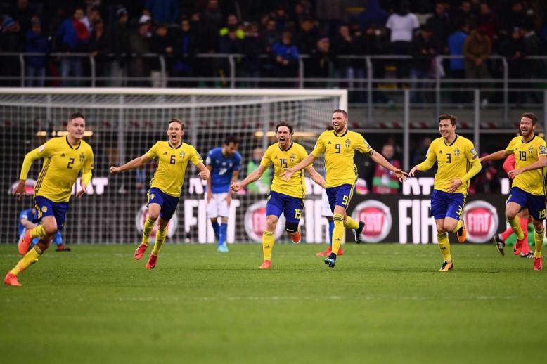 لقاء السويد وايطاليا في التصفيات الاوروبية للمونديال