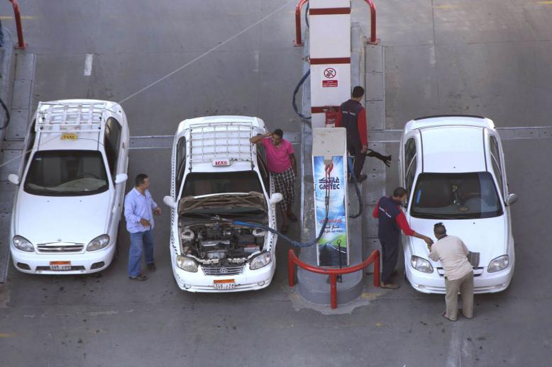 محطة تعبئة بالغاز في القاهرة