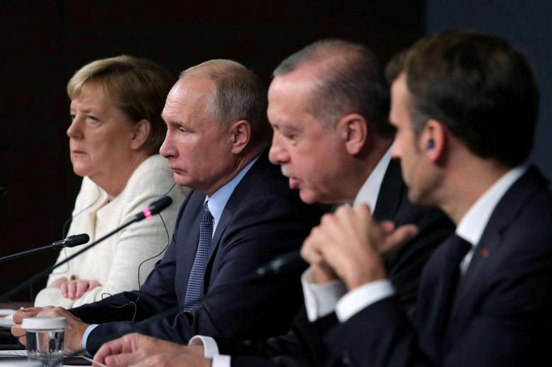 The leaders of Russia, Turkey, Germany and France have called for the committee to be formed by the end of the year