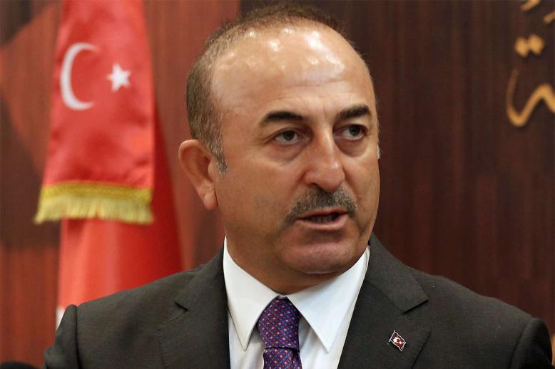 Cavusoglu hit out at France's "support" of the YPG
