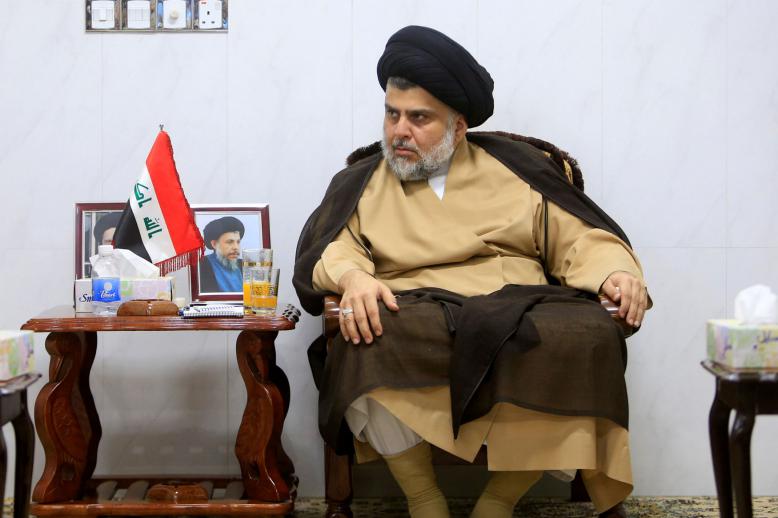 مقتدى الصدر زعيم التيار الصدري وتحالف سائرون