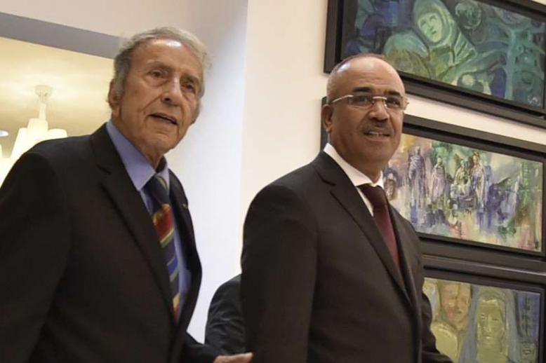 Mustapha Lahbiri (L) was sacked as head of DGSN after taking up the post last June