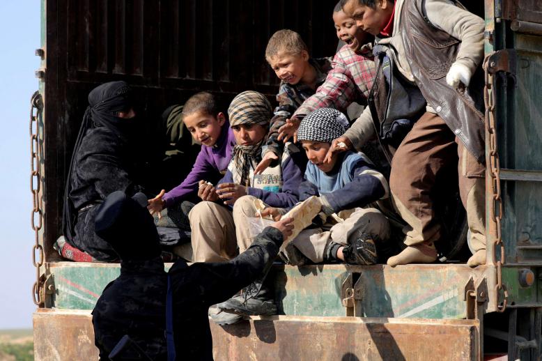 The Kurdish-led SDF evacuated nearly 5,000 men, women and children from the jihadist redoubt 