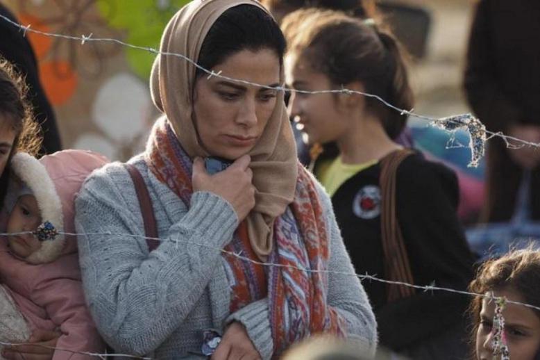 الفنانة الاردنية صبا مبارك في فيلم "مسافر: حلب اسطنبول" (الصورة من صفحة الفنانة على فيسبوك)