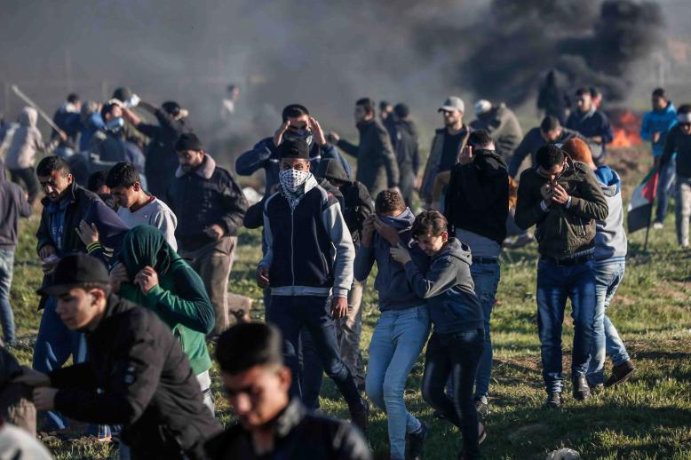 The protests had been organised to call for an improvement in the quality of life in Gaza