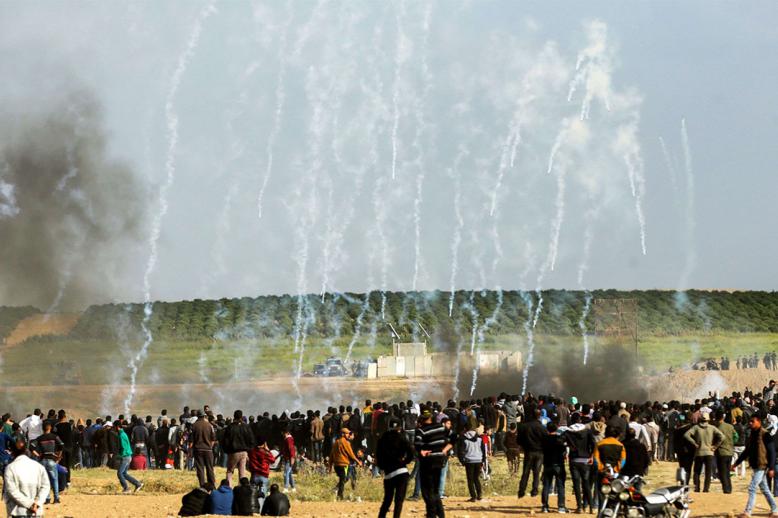 More than 200 Palestinians have been killed by Israeli fire a year ago