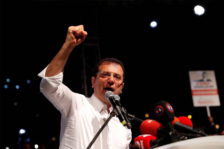 Ekrem Imamoglu of the main opposition Republican People's Party 