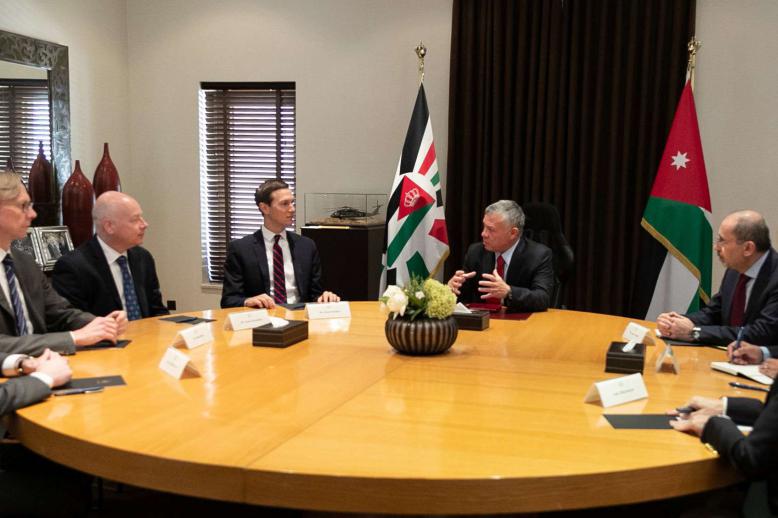 Kushner visited King Abdullah II of Jordan in Amman en route to Jewish State