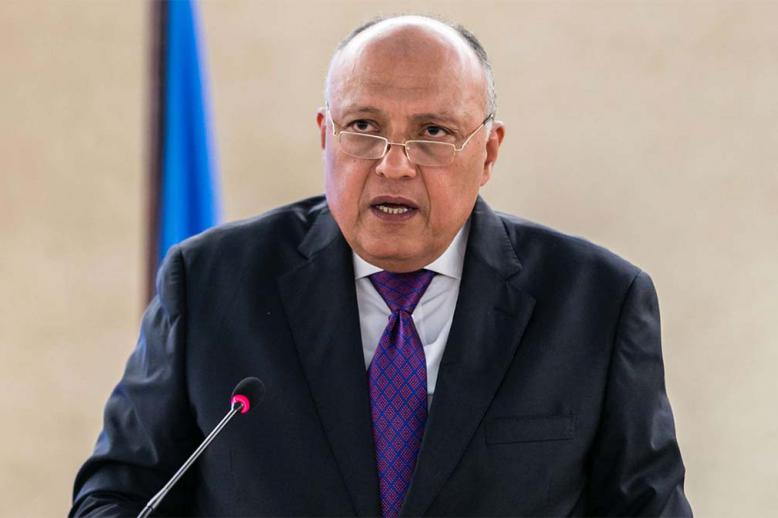 Egypt's foreign minister Sameh Shoukry 