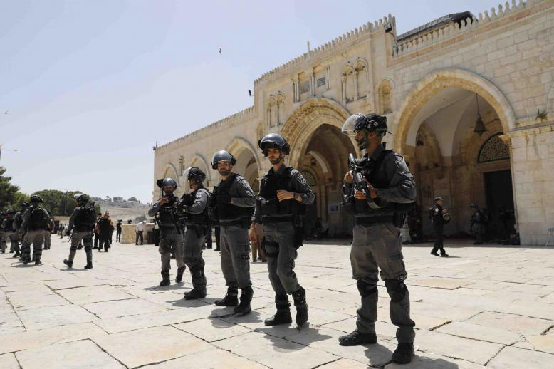 Jews are allowed to visit the site during set hours but not pray there to avoid provoking tensions.