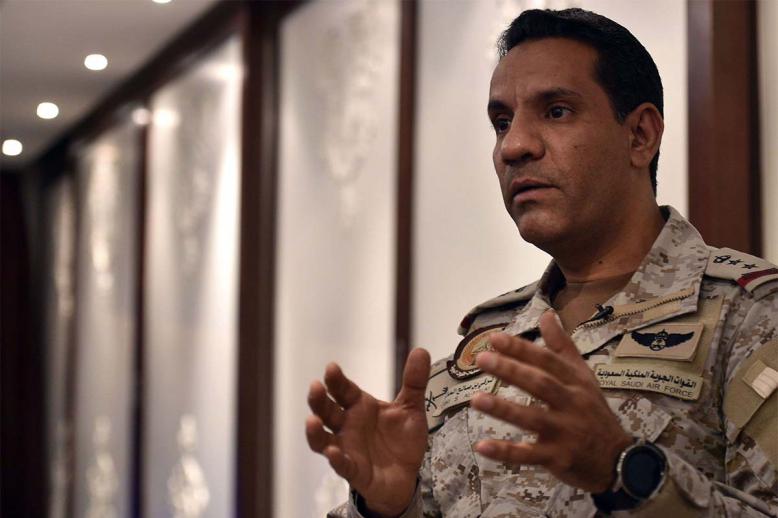 Coalition spokesman Turki al-Maliki 