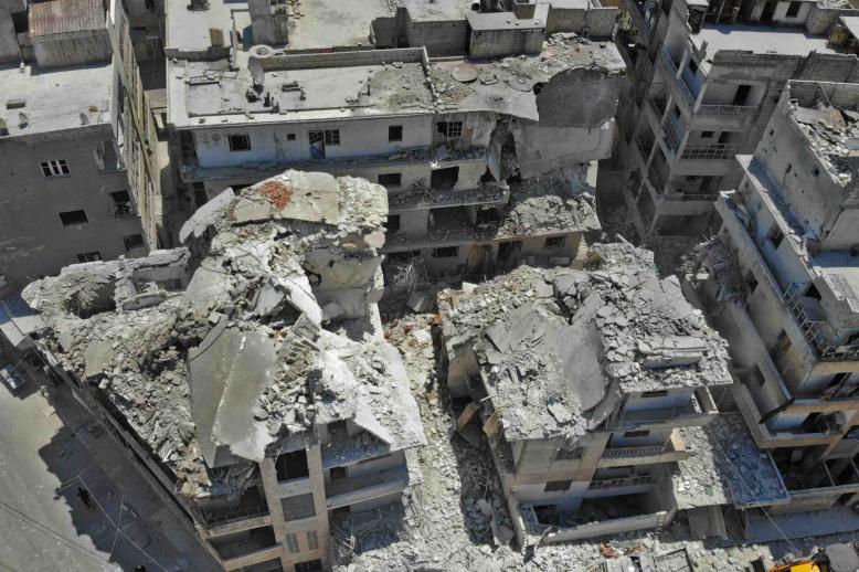 Hours after the strike in Syria, a Hezbollah official said one drone had come down and another had exploded in one of the group's strongholds 