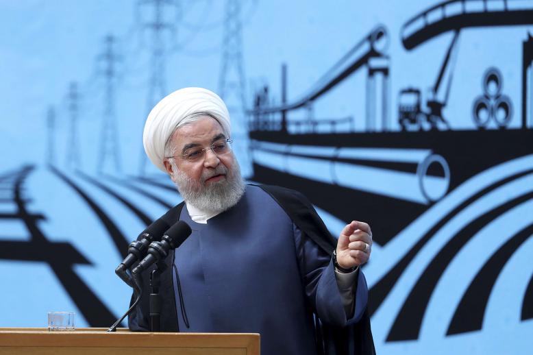 Rouhani said his government was ready to use "both hands" of power and diplomacy