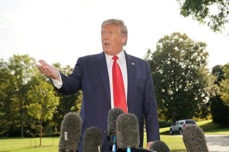 US President Donald Trump 