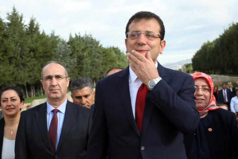 Mayor Ekrem Imamoglu, of the secular Republican People's Party