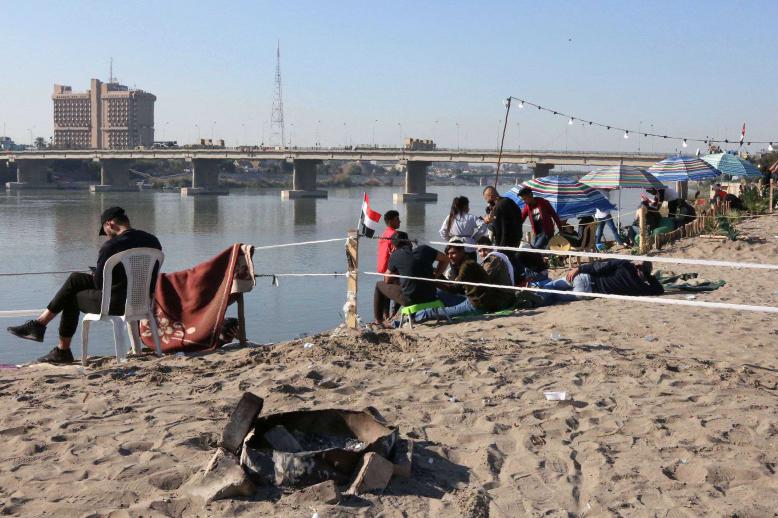Tahrir Beach on the banks of the Tigris in Baghdad