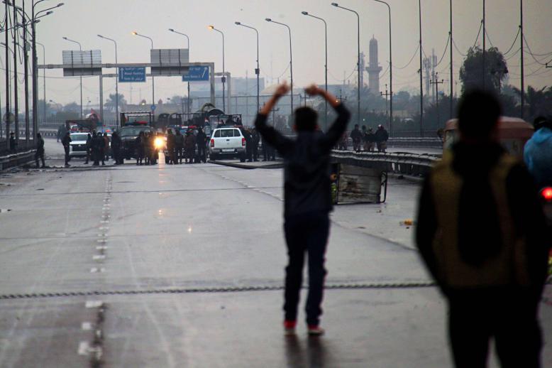 The young demonstrator was shot dead by unidentified assailants after he left the main protest camp in Basra