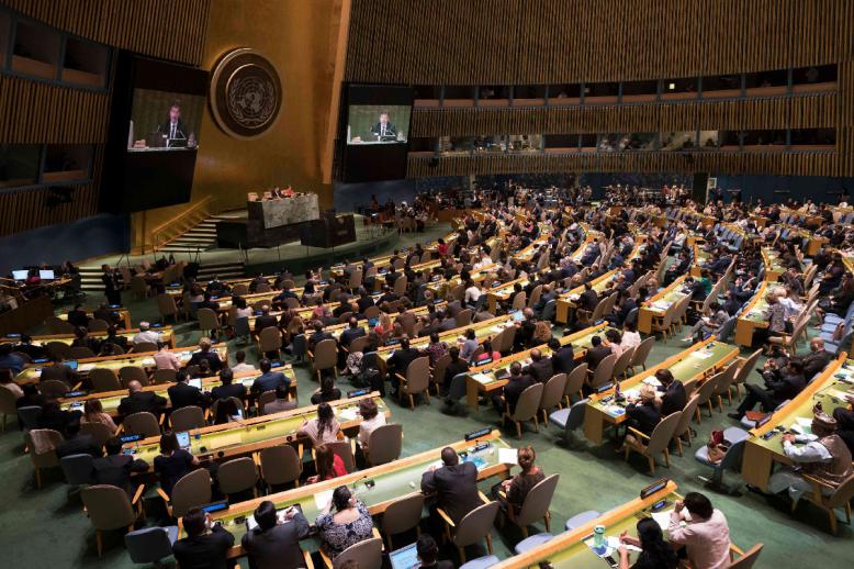General view of the UN General Assembly