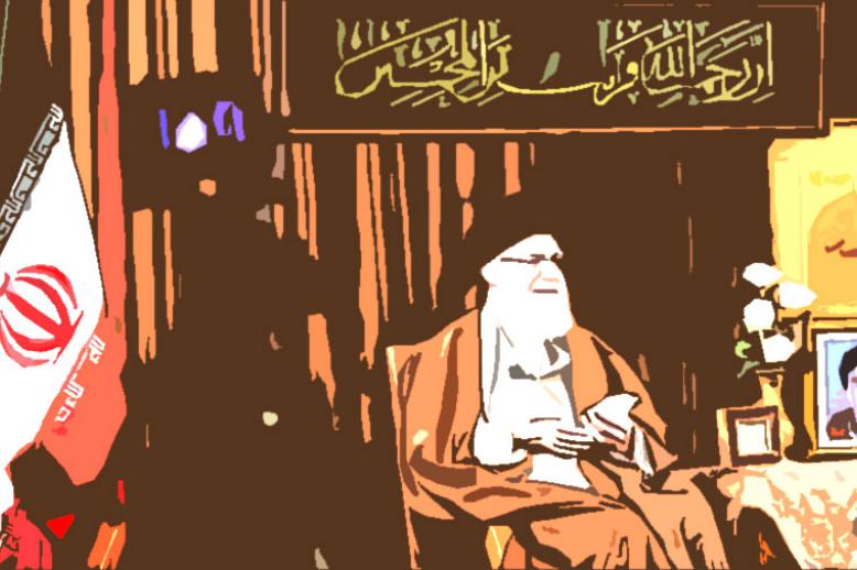 مكتب المرشد نشر لافتة تصوّر إيران كسفينة في البحار العاصفة