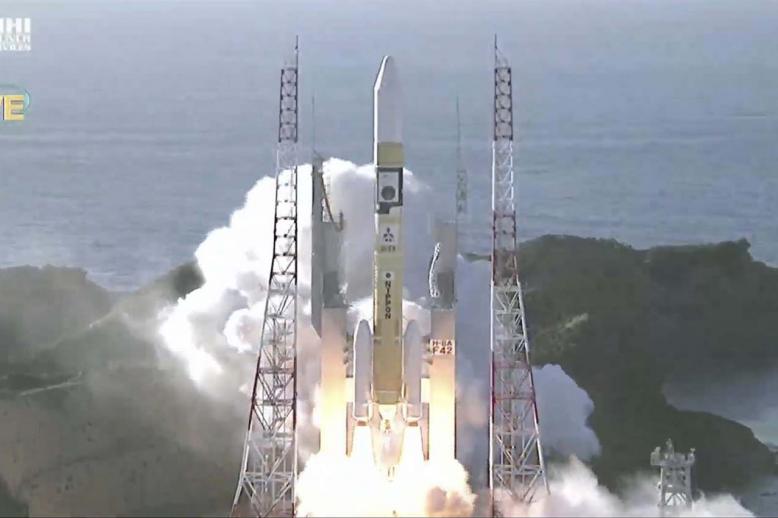 H-IIA rocket with United Arab Emirates' Mars orbiter Hope lifts off from Tanegashima Space Center in Minamitane