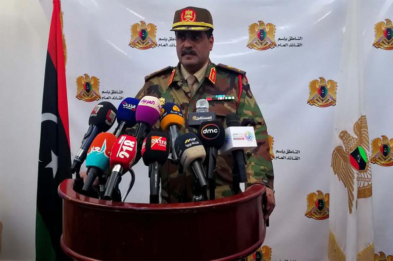 Spokesman of Libyan National Army (LNA) colonel Ahmed al-Mismari 