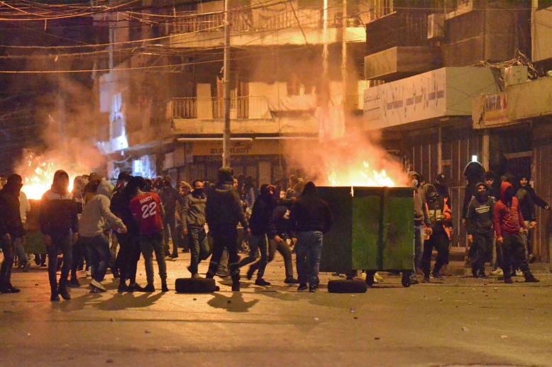 It is the third night of violence in a row in one of Lebanon's poorest cities
