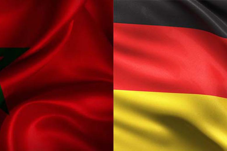 Moroccan and German flags