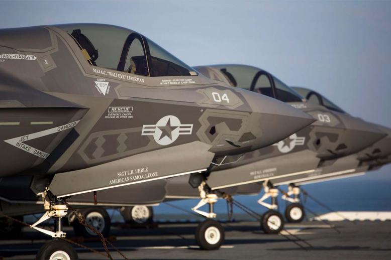 The package includes 50 F-35 Lighting II aircraft, up to 18 MQ-9B Unmanned Aerial Systems and a package of air-to-air and air-to-ground munitions