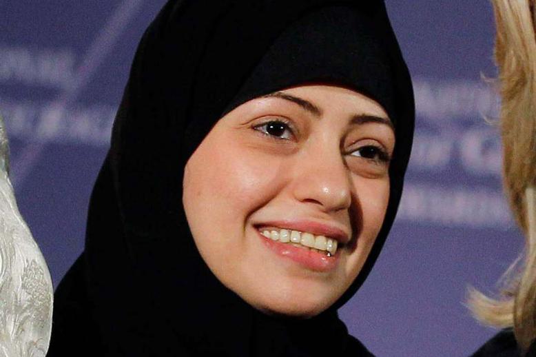 Samar Badawi is pictured during the State Department’s 2012 International Women of Courage Award winners ceremony in Washington