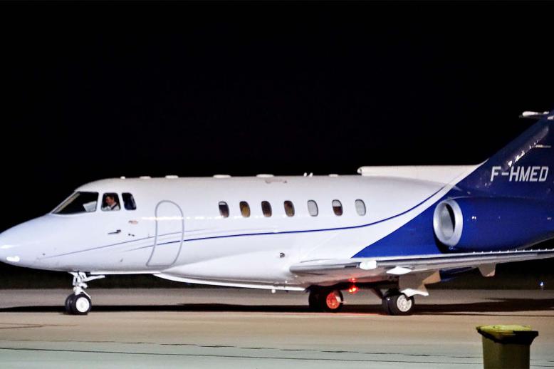 Ghali flew out of Pamplona airport overnight 