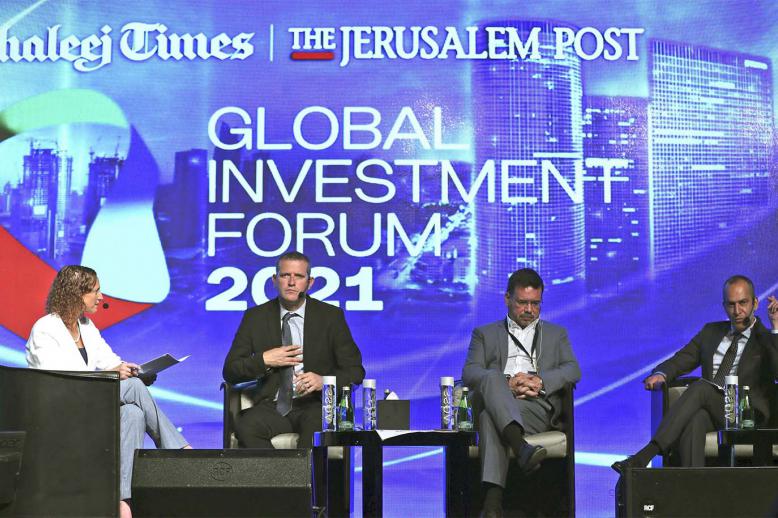 Talking business at the Global Investment Forum in Dubai