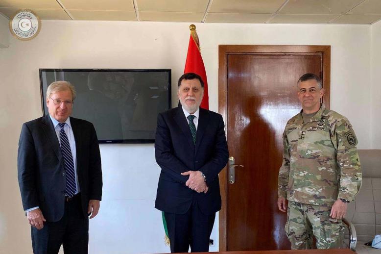 Special Envoy for Libya Richard Norland  (L)