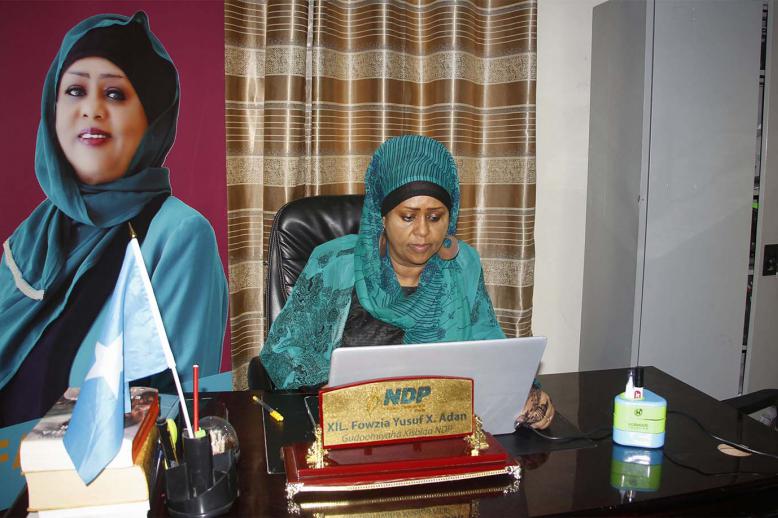 Fawzia Yusuf H. Adam rose to some of Somalia’s highest offices after fleeing Somaliland