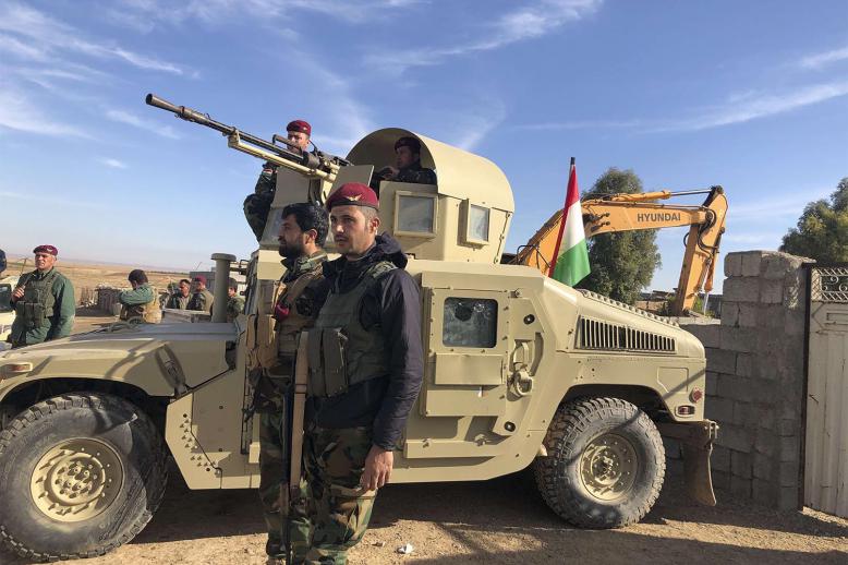 Peshmerga and Iraqi forces are coordinating to close security gaps along a disputed zone in northern Iraq