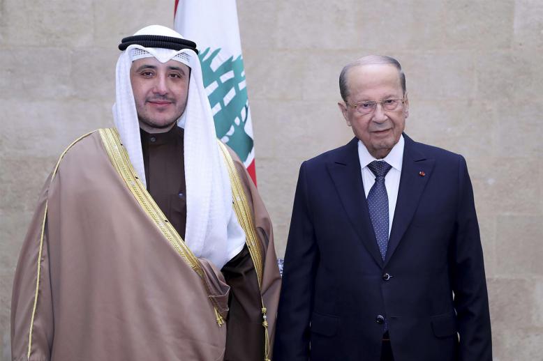 Sheikh Ahmad met with Lebanon's President Aoun