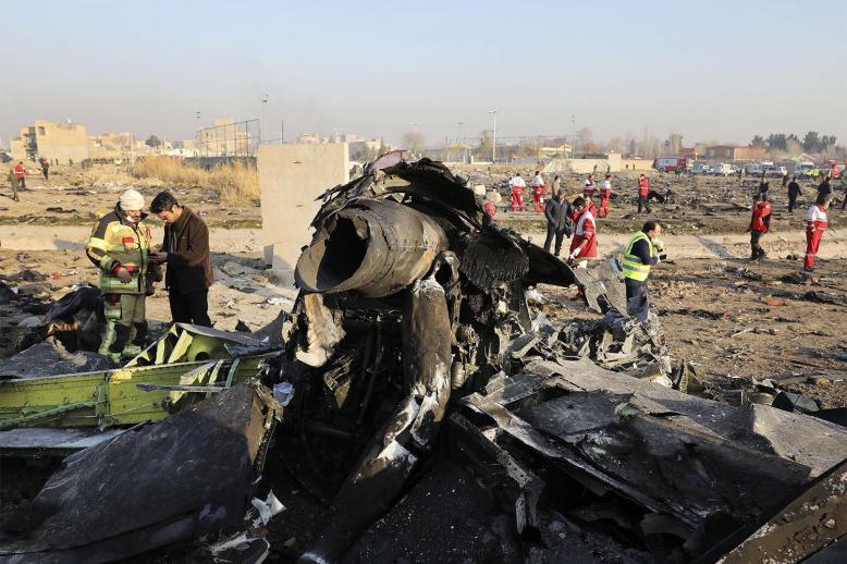 The plane crash happened in early January 2020 
