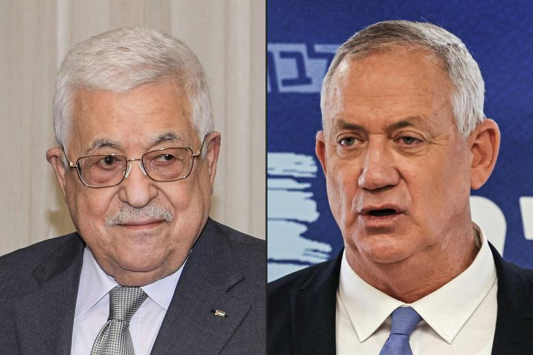 ثاني لقاء بين غانتس وعباس في نحو 6 أشهر