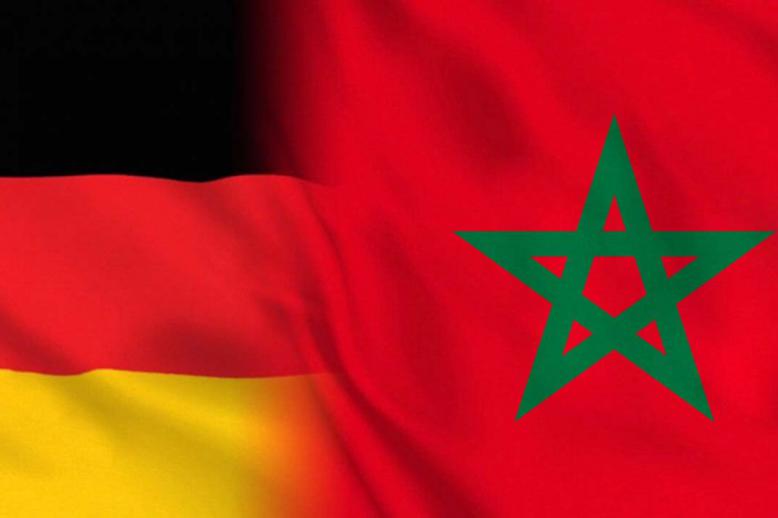 Moroccan and German flags
