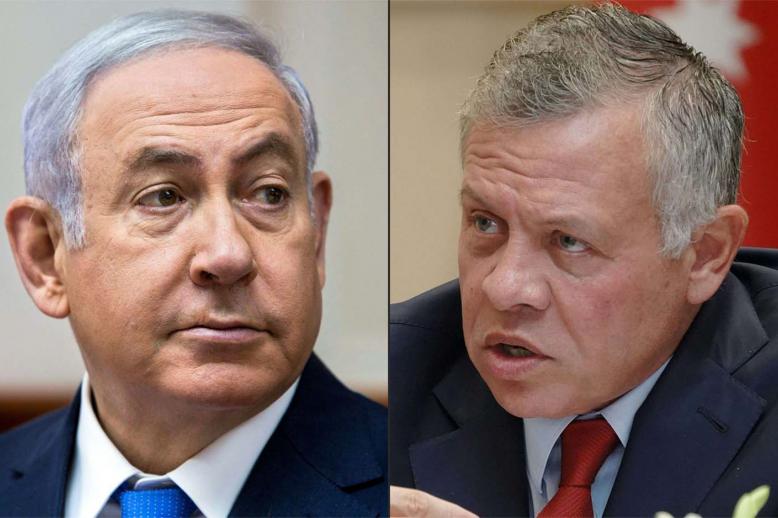 Netanyahu and King Abdullah II
