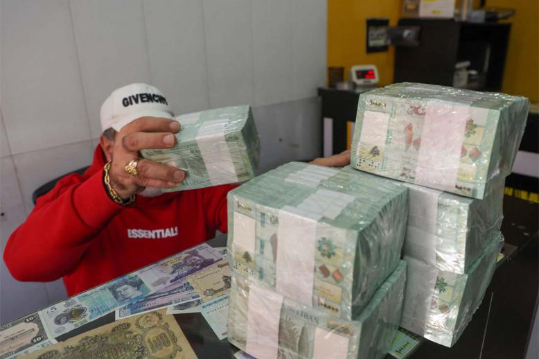 Two market participants said the pound was changing hands at around 59,000 per dollar on Tuesday
