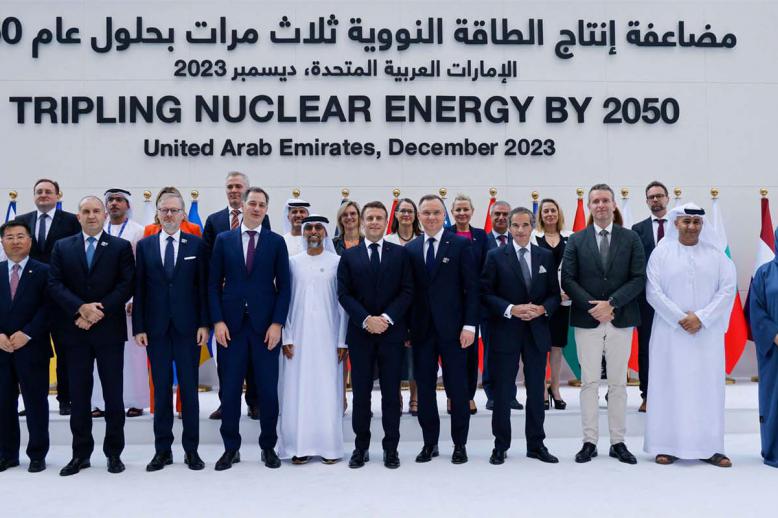Over 20 nations at the COP28 climate conference push to triple nuclear deployment this decade to fight climate change