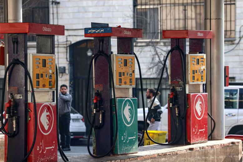 A petrol station in Tehran