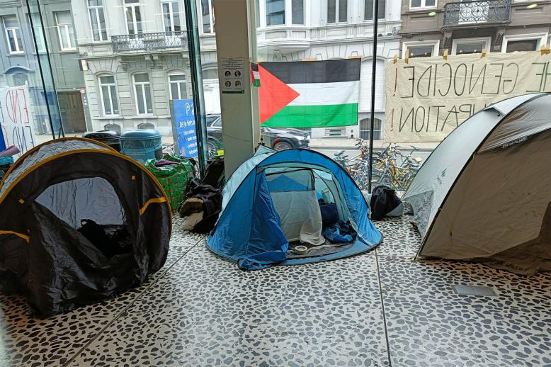 UGent students occupying parts of the university