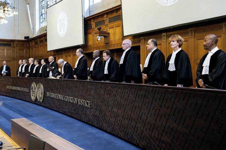 The findings by judges at the ICJ are not binding but carry weight under international law