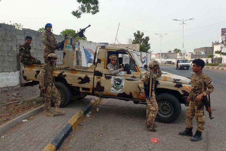 Fighters affiliated with Yemen's Southern Transitional Council