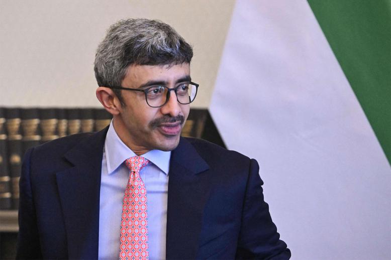 UAE Foreign Minister Abdullah bin Zayed Al Nahyan 