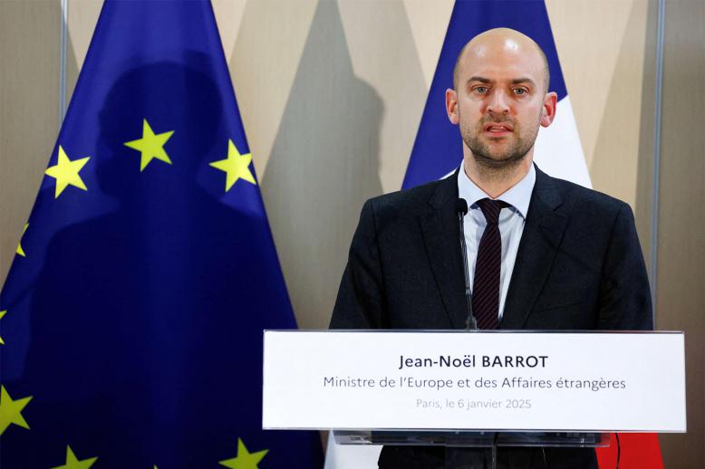 French Foreign Minister Jean-Noel Barrot 